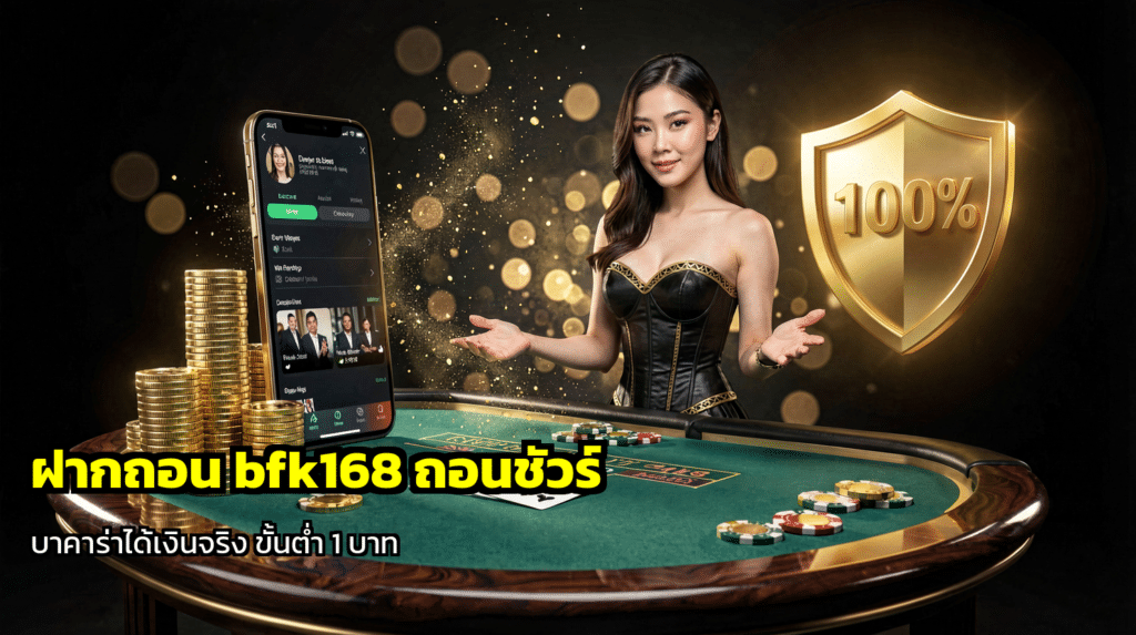 ฝากถอน bfk168 ถอนชัวร์
